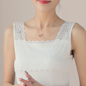 吊带背心女西装白色内搭无袖宽肩带蕾丝莫代尔打底衫女装抹胸夏季