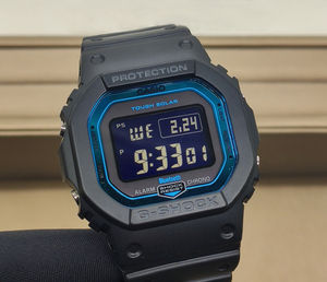 卡西欧casio小蓝圈gw-b5600方形表光能电波蓝牙抬手亮塑钢树脂带