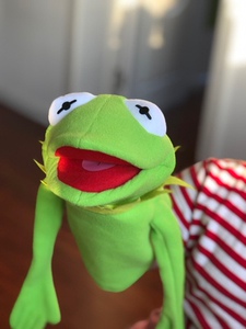 出口尾单布偶秀大电影muppets科密特甩头青蛙手偶公仔玩偶