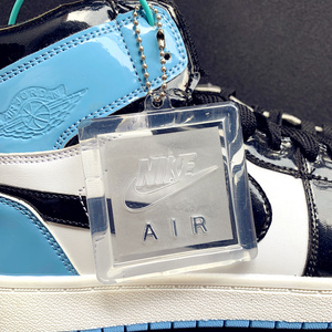 适配乔aj123456789ow联名蝉翼nk银灰色吊牌tpu透明铭牌挂件挂牌卡