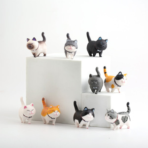 实心起司猫9款蛋糕家居可爱猫猫生日烘焙摆件小胖猫玩具公仔盲盒