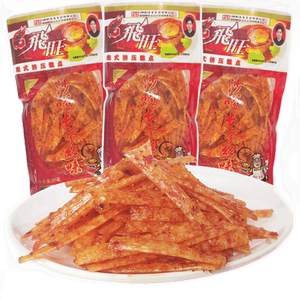 500人付款淘宝飞旺辣条沙爹长参丝味童年怀旧整箱零食5毛钱校园沙嗲