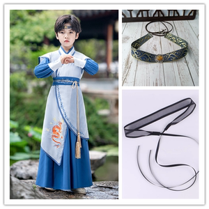 儿童发带抹额汉服头带古装头饰眉心眉头男额头公子蓝色古风古代