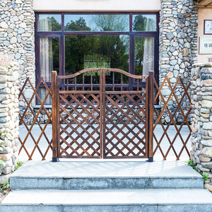 防腐木栅栏门户外庭院围栏网格实木门菜地花园院子田园小木门定制