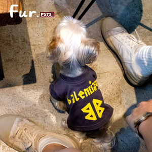 FurFur周末小狗狗春夏宠物衣服字母潮牌无袖T约克夏马尔济斯比熊