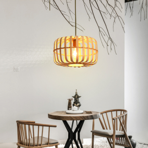 竹灯新中式禅意茶室茶桌灯竹艺竹编竹吊灯民宿装饰竹子灯具创意灯
