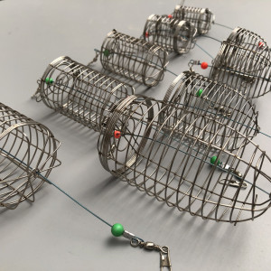 海钓钓组不锈钢诱饵笼船钓沉底打窝笼大青针鸡笼超大号钓鱼撒食篮