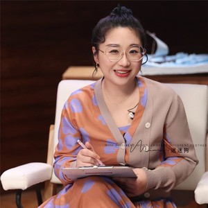 春日迟迟再出发傅首尔同款衬衫拼接针织衫开衫假两件减龄上衣女潮