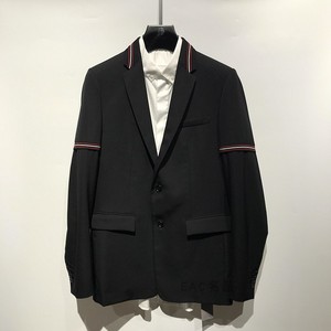 dior 迪奥 18正品现货条纹织带男士休闲修身羊毛西服633c269a3576