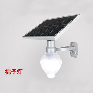 太阳能一体化壁灯户外庭院灯防水苹果灯桃子灯庭院灯新农村led灯