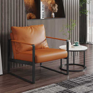 单人客厅沙发椅设计师款北欧艺术阳台单人椅意式轻奢简约懒人沙发
