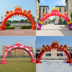 欧式时尚新款款婚庆拱门充气气模结婚婚礼庆典彩虹门夜光充气拱门