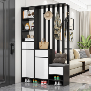 客厅隔断柜鞋柜一体入户门口家用沙发进门现代简约屏风收纳玄关柜