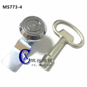 MS773-4转舌锁机箱机柜门锁按压式门锁火车动车消防栓拉垃圾桶锁