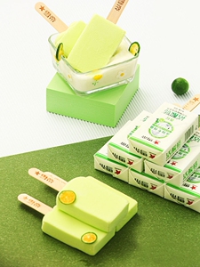 长沙雪帝活酸砖冰淇淋青柠益生菌牛乳酸奶雪糕黄桃青稞益生菌棒冰