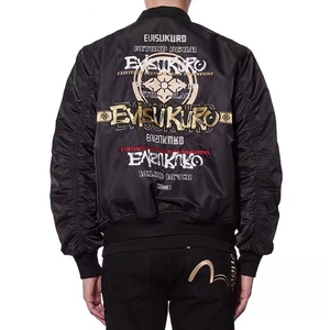 秋冬新款 日本潮牌 般若刺绣 加绒保暖夹克棉服外套 男装