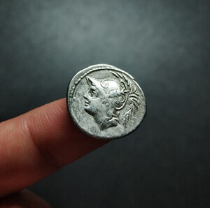 【古罗马币】共和时期战神马尔斯狄纳里银币