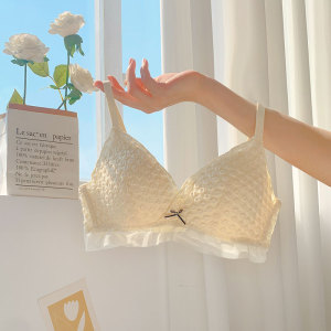 仙女风内衣内裤一套装纯欲少女学生高中小胸舒服柔软的薄款文胸罩