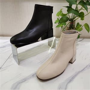 comely康莉女鞋2021冬季专柜同款粗跟简约通勤正品女短靴kyq08529