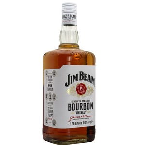 洋酒JIM BEAM白占边威士忌金宾波本威士忌1.75L/1750ml行货