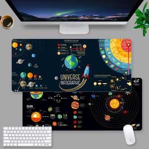 超大号鼠标垫加厚星空宇宙创意办公桌垫网吧游戏电竞键盘垫定制