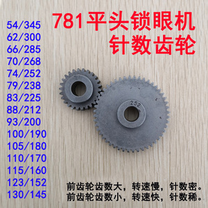 缝纫机配件 重工781 780平头锁眼机钮门车各种针数齿轮 各种规格