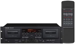 日本空运直邮 TASCAM 双磁带双卡座录音机支持U盘转录202MKVII