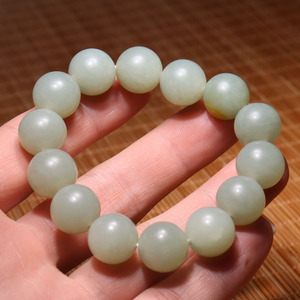 青白玉手串14mm