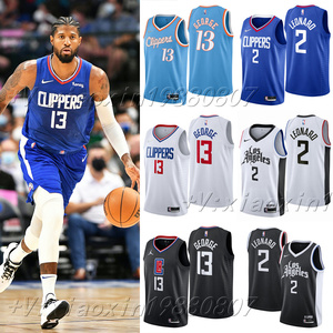 0064人付款淘宝快船队13号乔治75周年城市版男套装球星球衣篮球训练服