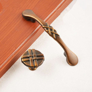 索菲亚陶瓷拉手 欧式田园中式仿古衣柜橱柜吊柜抽屉圆形单孔把手