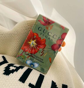 gucci flora古驰花之舞限量版牛油果祖母绿瓶香水50ml