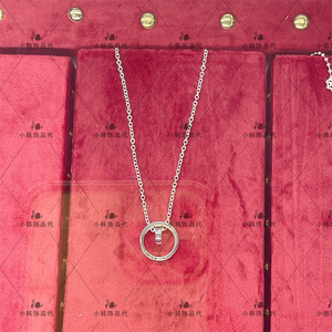 正品gucci古驰项链男女时来运转925纯银饰情侣同款锁骨链节日礼物