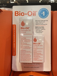 加拿大代购 Bio oil百洛油去妊娠纹疤痕痘印套装 200ml+60ml