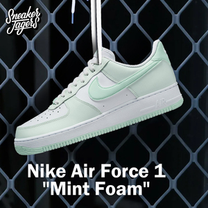 Nike耐克男鞋空军一号夏季新款薄荷绿 绿白AF1运动板鞋FZ4123-394