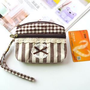 小钱包女布料布艺