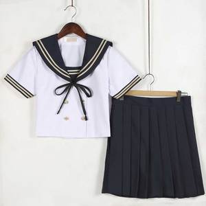 日系夏季海军水手服套装女学院风短袖日本可爱jk制服学生校服班服