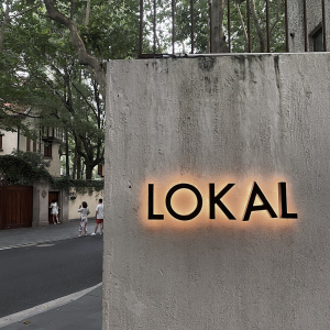 不锈钢背发光字logo定制门头招牌广告牌形象墙亚克力悬空铁艺烤漆