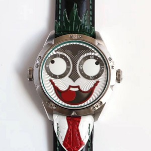 小丑手表切金joker手表全自动机械机芯月相瑞士真皮男女情侣腕表