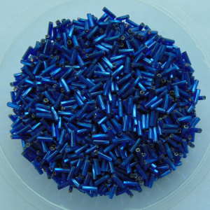 7毫米深蓝色螺旋珠管子玻璃管手缝材料服装饰品diy配件辅料包