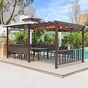 拓驰户外家具淘宝室外凉亭帐篷铝合金庭院阳光房露台四角凉棚木屋