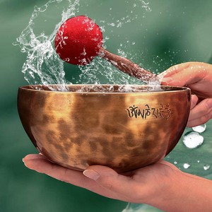 满月钵尼泊尔手工颂钵佛音钵瑜伽冥想唱歌碗静心钵铜磬钵盂碗禅修