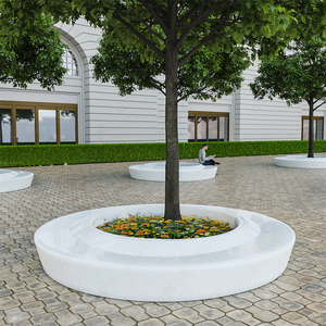 玻璃钢树池坐凳定制户外异形圆形休闲座椅园林景观创意花坛休息椅