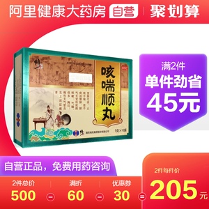 修正咳喘顺丸12袋/盒胸闷气喘痰多咳嗽慢性支气管炎止咳平喘痰浊
