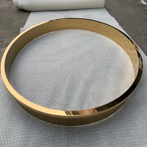 不锈钢圆弧定制背景墙圆形圈包边收口条吊顶弧形装饰框嵌条护边条