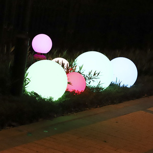 led发光球圆球灯防水草坪灯充电户外落地球形灯庭院装饰灯圆球灯