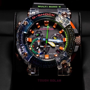 casio卡西欧彩虹毒蛙人七代手表gshock限量联名指针gwf-a1000brt