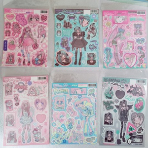 韩国同款ins多米dom卡片手账咕卡贴纸人物动漫甜亚少女卡通贴纸书