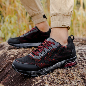 防水男鞋休闲鞋户外透气春季旅游下雨防雨飞织运动鞋软底跑步鞋男