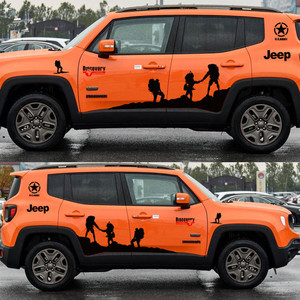 吉普Jeep自由侠车贴拉花 车身汽车贴纸专用装饰改装 牧马人自由光