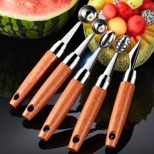 304不锈钢水果挖球器切西瓜勺子冰淇淋果肉挖勺拼盘雕花神器工具